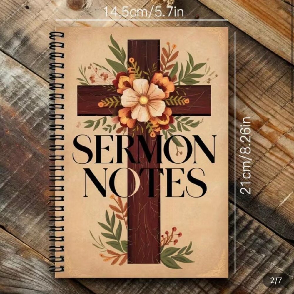 NEW - Sermon Notes Church Notes Weekly Reflections Memory & Reflection 100 PGS - Picture 3 of 4